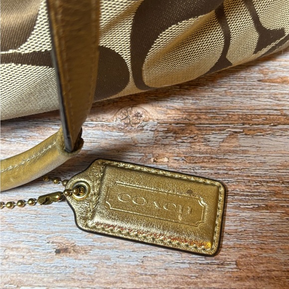 Coach Signature Stripe Carryall - Picture 15 of 16